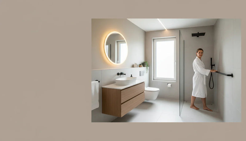 Aménager une petite salle de bain sans perdre en sécurité - Image de couverture