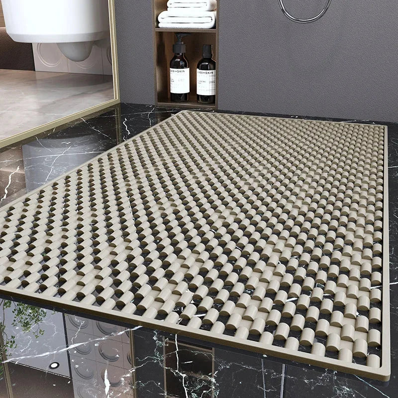 Tapis de Douche Antidérapant Anti Moisissure - coloris beige