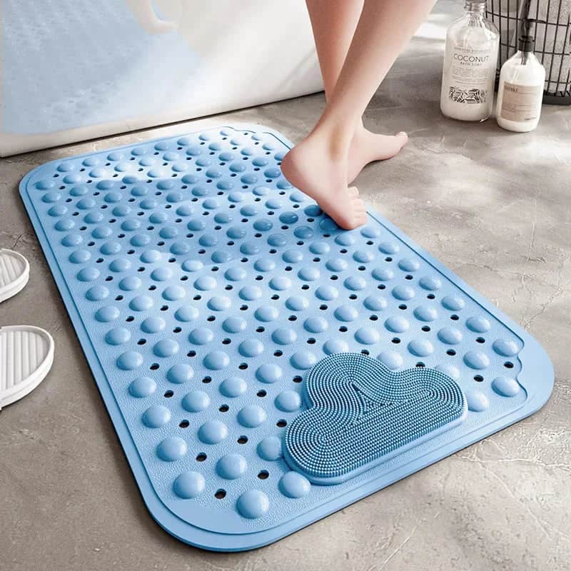 Tapis de Douche Antidérapant pour Personne Agée - coloris bleu